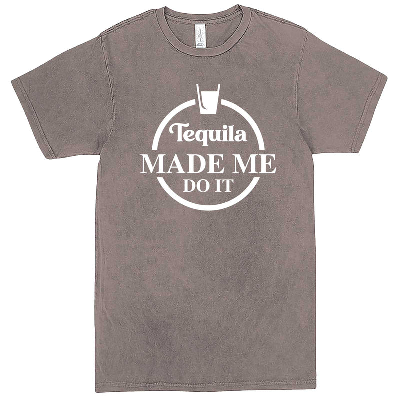  "Tequila Made Me Do It" men's t-shirt Vintage Zinc