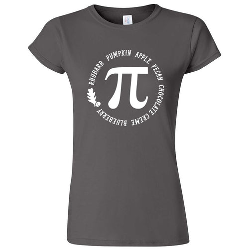  "Thanksgiving Pi - Geeky Foody Shirt" women's t-shirt Charcoal