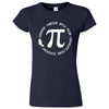  "Thanksgiving Pi - Geeky Foody Shirt" women's t-shirt Navy Blue