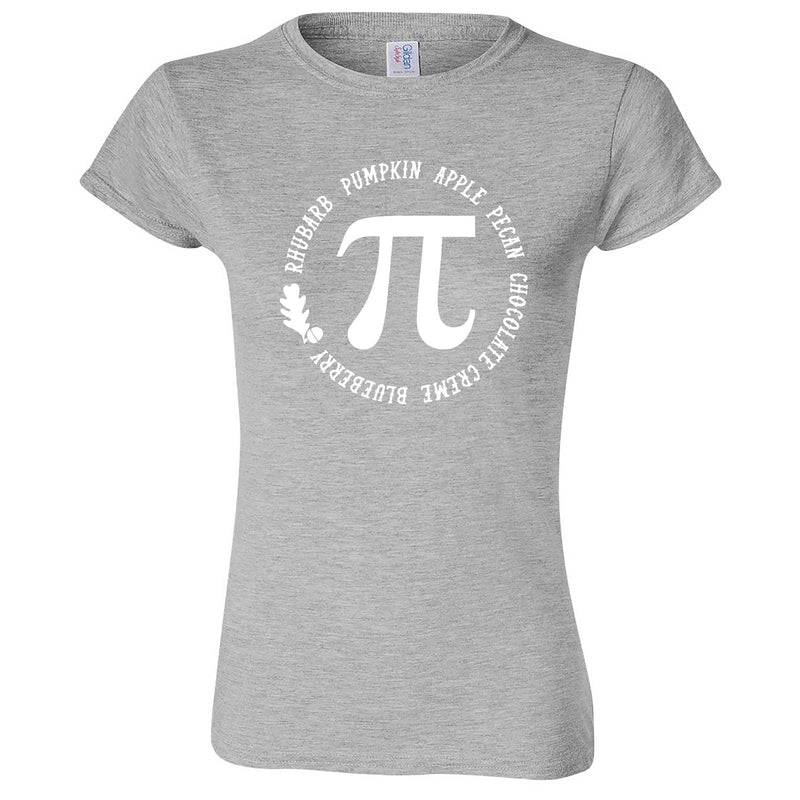  "Thanksgiving Pi - Geeky Foody Shirt" women's t-shirt Sport Grey