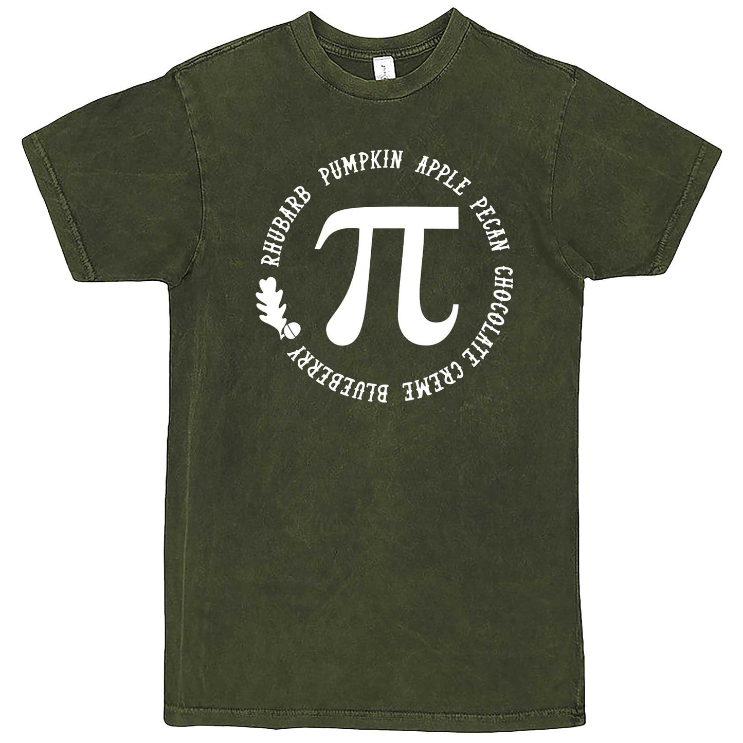  "Thanksgiving Pi - Geeky Foody Shirt" men's t-shirt Vintage Olive