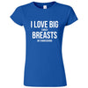  "I Love Big Turkey Breasts on Thanksgiving" women's t-shirt Royal Blue