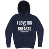  "I Love Big Turkey Breasts on Thanksgiving" hoodie, 3XL, Vintage Denim