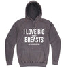  "I Love Big Turkey Breasts on Thanksgiving" hoodie, 3XL, Vintage Zinc