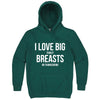  "I Love Big Turkey Breasts on Thanksgiving" hoodie, 3XL, Teal