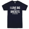  "I Love Big Turkey Breasts on Thanksgiving" men's t-shirt Navy-Blue