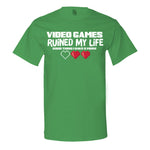 "Video Games Ruined My Life (Good Thing I Have Two More)" Men's Shirt Irish-Green