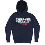 Funny "Video Games Ruined My Life (Good Thing I Have Two More)" hoodie 3XL Vintage Denim