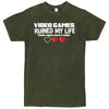 "Video Games Ruined My Life (Good Thing I Have Two More)" Men's Shirt Vintage Olive