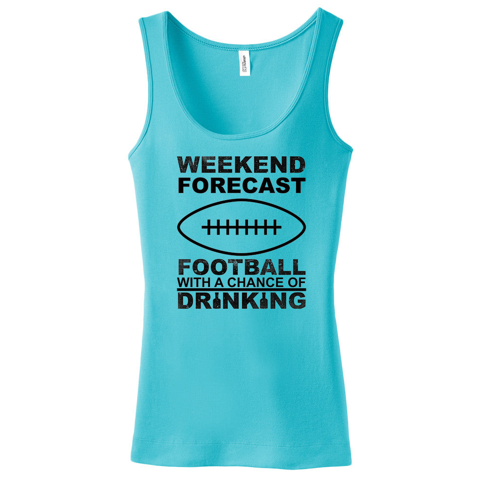 Weekend Forecast Football With A Chance Of Drinking Tank Top