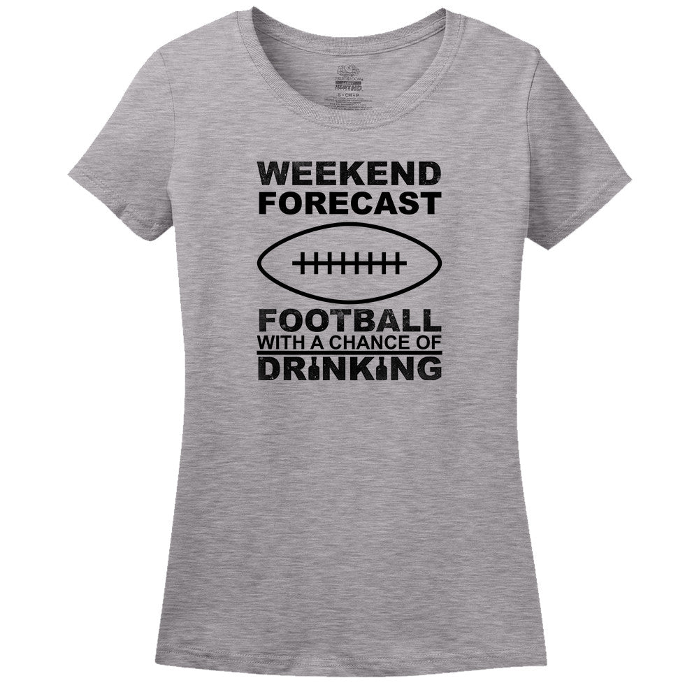 Weekend Forecast Football With A Chance Of Drinking T-Shirt