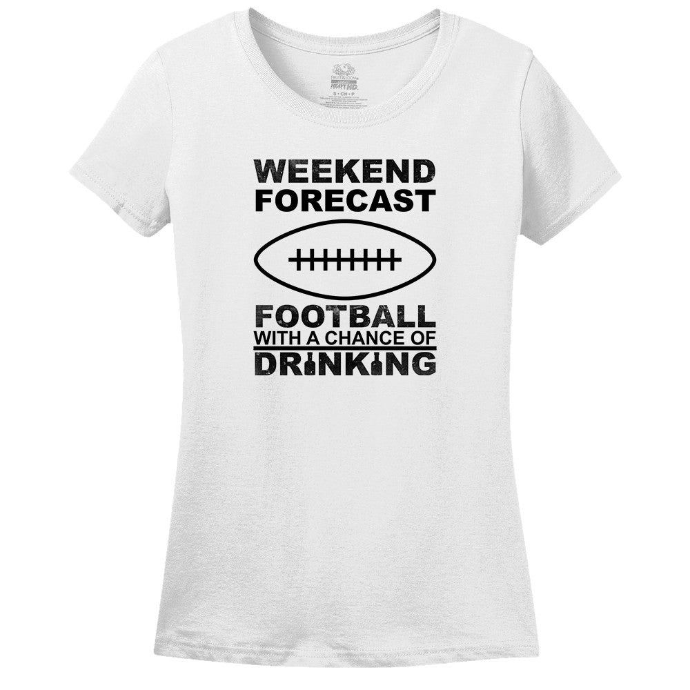 Weekend Forecast Football With A Chance Of Drinking T-Shirt