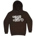  "My Therapist Has a Wet Nose" hoodie, 3XL, Chestnut