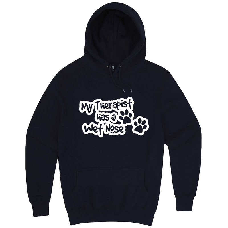  "My Therapist Has a Wet Nose" hoodie, 3XL, Navy
