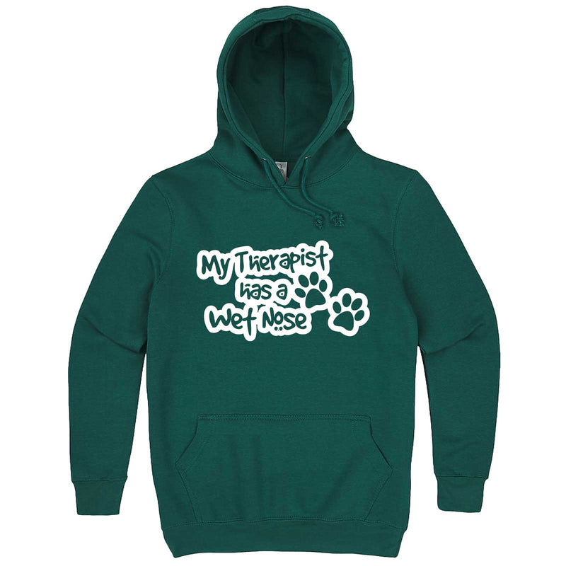  "My Therapist Has a Wet Nose" hoodie, 3XL, Teal