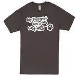  "My Therapist Has a Wet Nose" men's t-shirt Charcoal