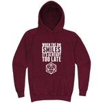  "When the DM Smiles It's Already Too Late" hoodie, 3XL, Vintage Brick