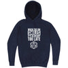  "When the DM Smiles It's Already Too Late" hoodie, 3XL, Vintage Denim