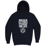 "When the DM Smiles It's Already Too Late" hoodie, 3XL, Navy