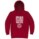  "When the DM Smiles It's Already Too Late" hoodie, 3XL, Paprika