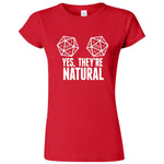  "Yes They're Natural" women's t-shirt Red