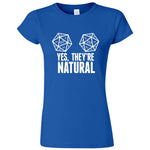  "Yes They're Natural" women's t-shirt Royal Blue