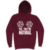  "Yes They're Natural" hoodie, 3XL, Vintage Brick
