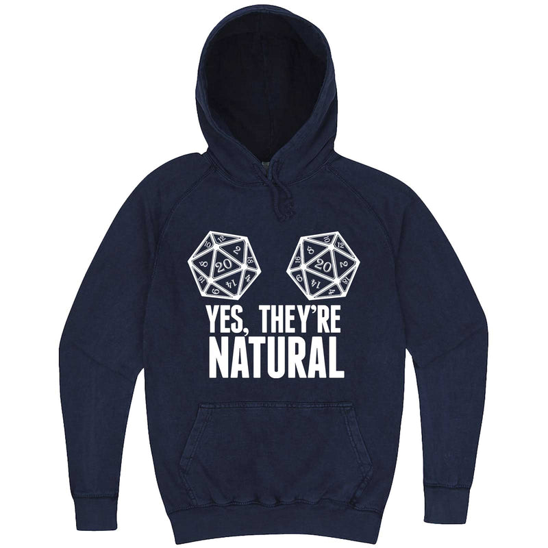  "Yes They're Natural" hoodie, 3XL, Vintage Denim