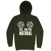  "Yes They're Natural" hoodie, 3XL, Army Green