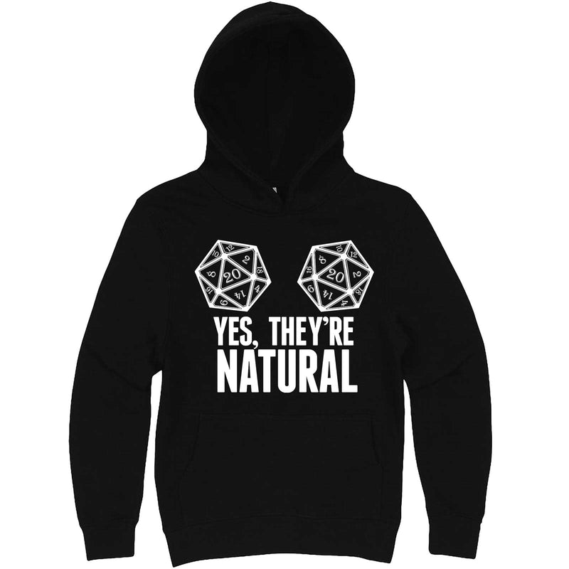  "Yes They're Natural" hoodie, 3XL, Black