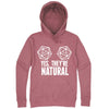  "Yes They're Natural" hoodie, 3XL, Mauve
