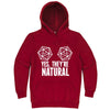  "Yes They're Natural" hoodie, 3XL, Paprika