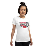"I Don't Care Which Restroom You Use, I Just Want You To Wash Your Hands" Women's Short Sleeve T-Shirt