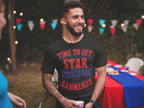 Time To Get Star Spangled Hammered Men's Shirt